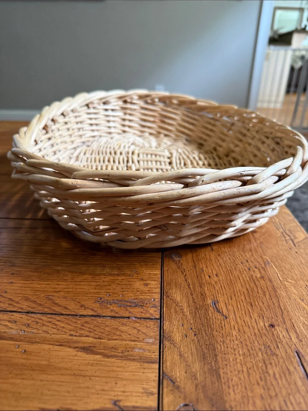 Woven Natural Rattan Decorative Basket - Neutral